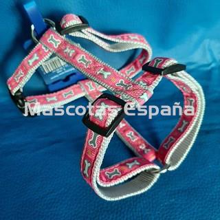 RECORD Arnés H Nylon Ajustable S Fucsia - Imagen 1